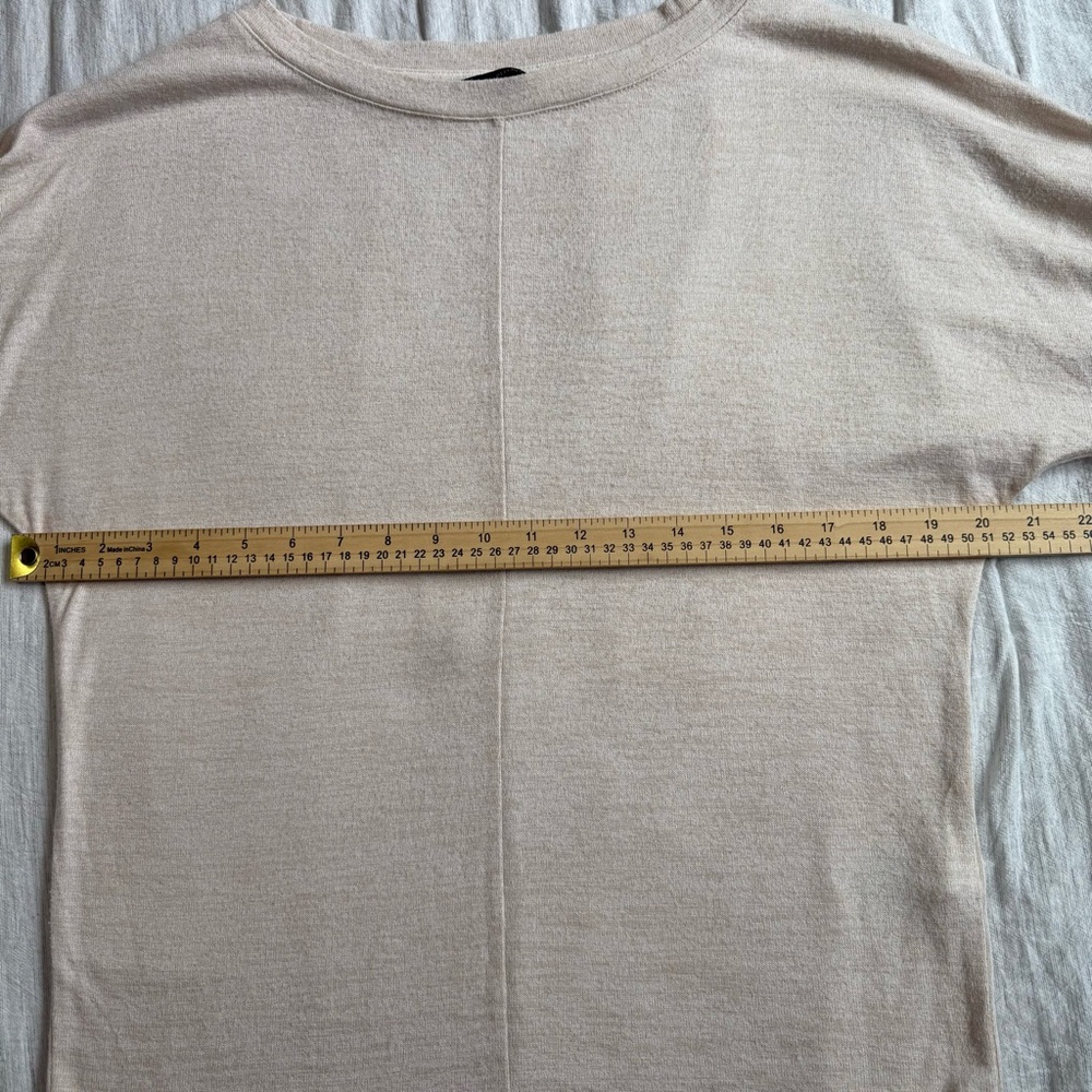 Banana Republic‎ Boatneck Sweater Front Seam Beige Size XS - Picture 10 of 15